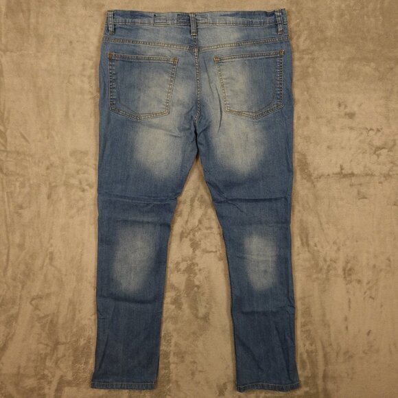 PD&C jeans slim men's 36x32 light blue denim paper denim and cloth - Picture 10 of 12